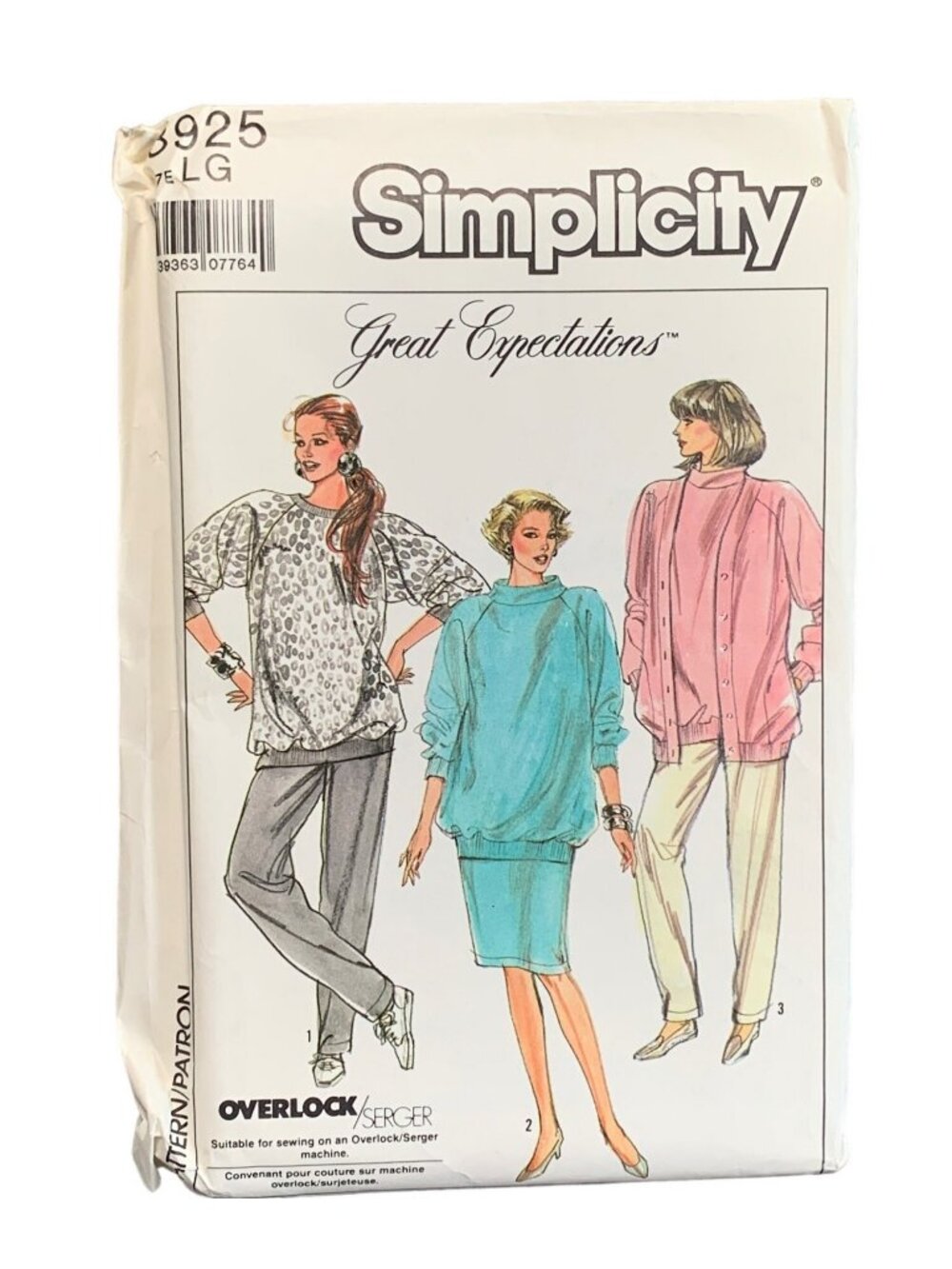 Simplicity 8925 Sewing Pattern Misses Jacket Skirt Shirt Pant Size L Uncut
